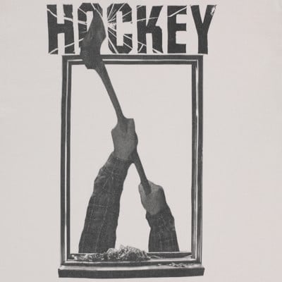【HOCKEY】 CRAZY NEIGHBOR TEE ICE GREY Hockey - Crazy Neighbor Tee | Ice Grey – Plusskateshop.com