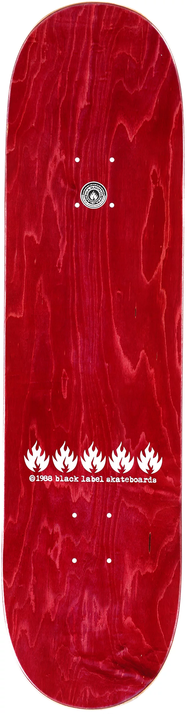 （Bender）BLACK LABEL FIRE IT UP Deck Black Label Hassan Fire It Up 8.5 Skateboard Deck - blue