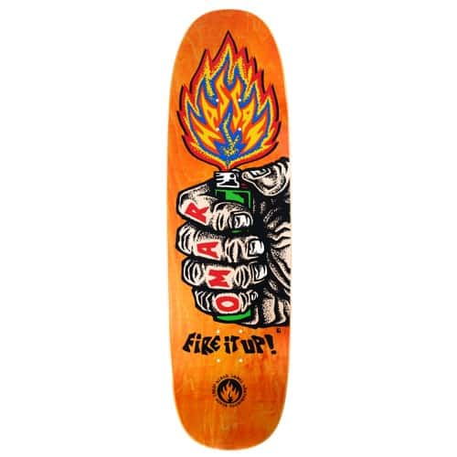 （Bender）BLACK LABEL FIRE IT UP Deck Black Label Hassan Fire It Up 8.5 Skateboard Deck - blue