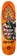 Black Label Hassan Fire It Up 9.25 Black Widow Skateboard Deck - orange
