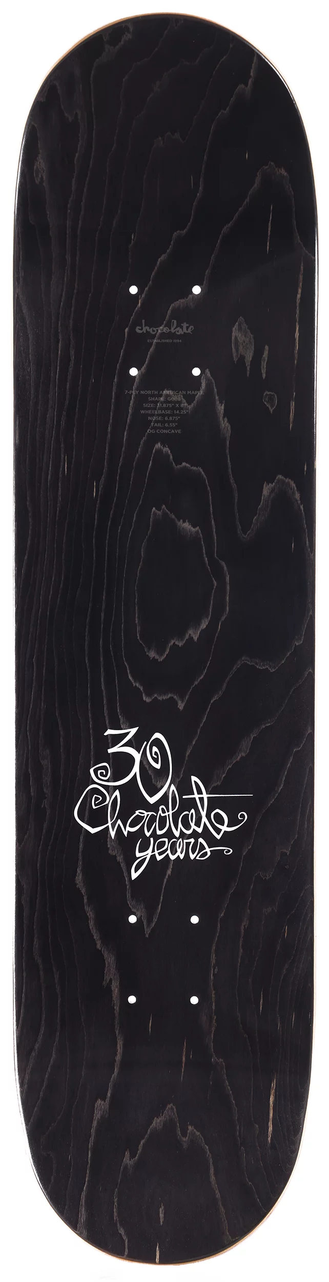Chocolate Roberts Ink Blot 8.0 Twin Tip Shape Skateboard