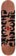 Chocolate Roberts Ink Blot 8.5 Twin Tip Shape Skateboard Deck - brown stain