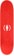 Girl Geering (RED) 8.5 Skateboard Deck - top