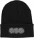 Fucking Awesome 3 Spiral Edge Stitch Beanie - black