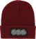 Fucking Awesome 3 Spiral Edge Stitch Beanie - burgundy heather