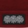 Fucking Awesome 3 Spiral Edge Stitch Beanie - burgundy heather - front detail