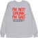 Fucking Awesome Drunk And Sad L/S T-Shirt - heather grey - reverse