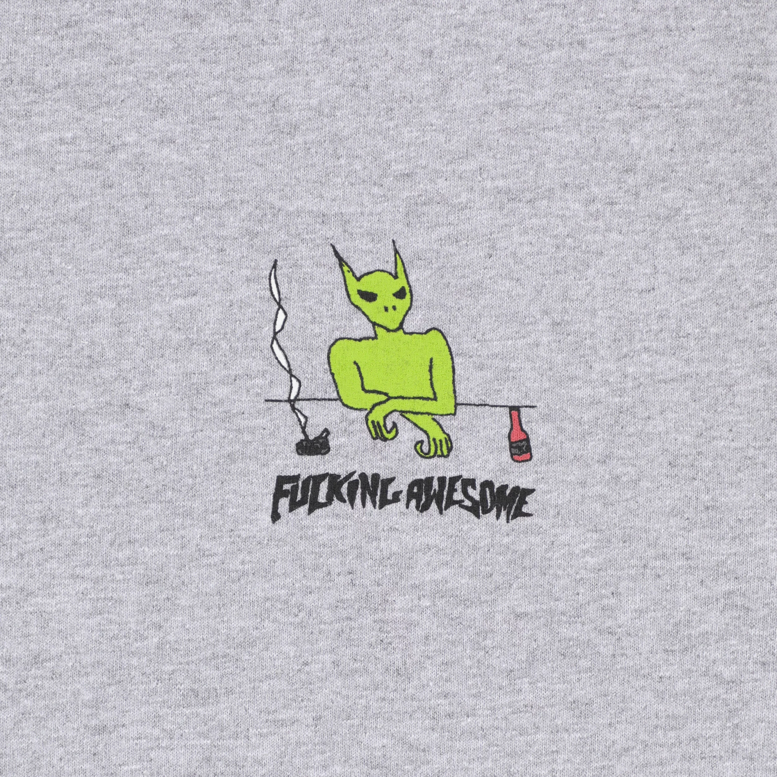 Fucking Awesome Drunk And Sad L/S T-Shirt - heather grey