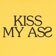 Fucking Awesome Kiss My Ass T-Shirt - daisy - front detail