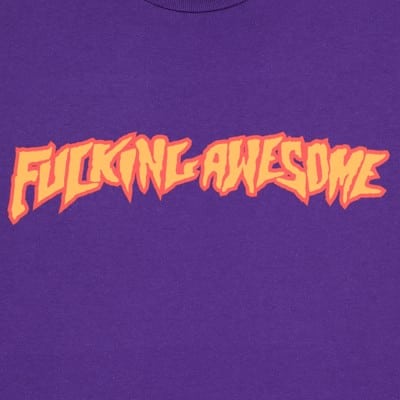 【FUCKING AWESOME】 2025 STAMP LOGO TEE PURPLE Sneaker Politics
