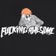 Fucking Awesome Aidan Painting Stamp Logo T-Shirt - black - front detail