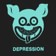 Fucking Awesome Depression T-Shirt - black - front detail