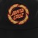 Santa Cruz Flame Ringed Dot Snapback Hat - black - front detail
