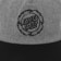 Santa Cruz Flame Ringed Dot Snapback Hat - black/grey - front detail