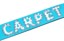 Carpet Leather Belt - carolina blue - alternate detail