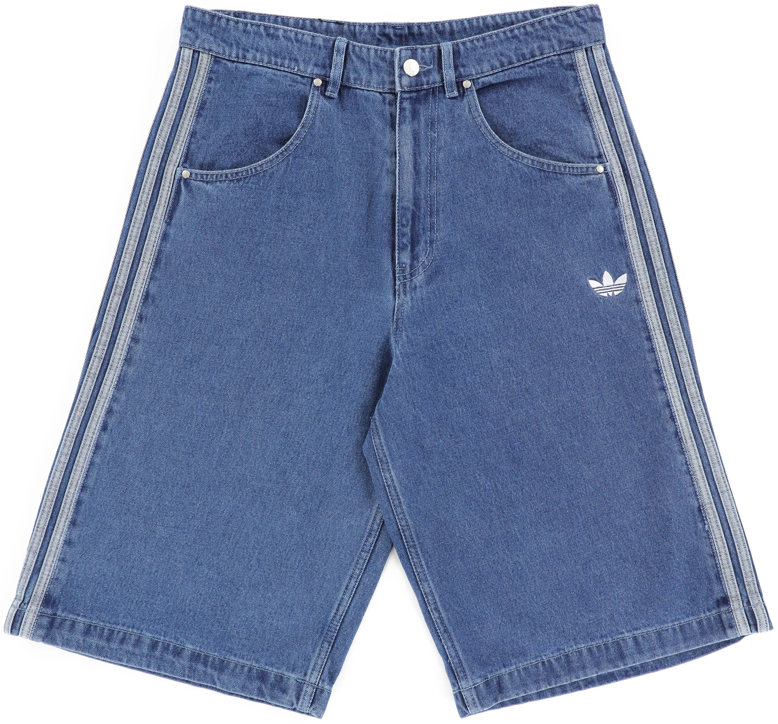 ADIDAS[送料込] ADICOLOR DENIM FIREBIRD SHORTS adidas Adicolor Denim Firebird Shorts - Blue | Free Shipping