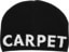 Carpet Rhinestone Skully Beanie - black