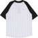 Creature Fiend Work Baseball Jersey - white/black stripe - reverse