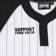 Creature Fiend Work Baseball Jersey - white/black stripe - front detail