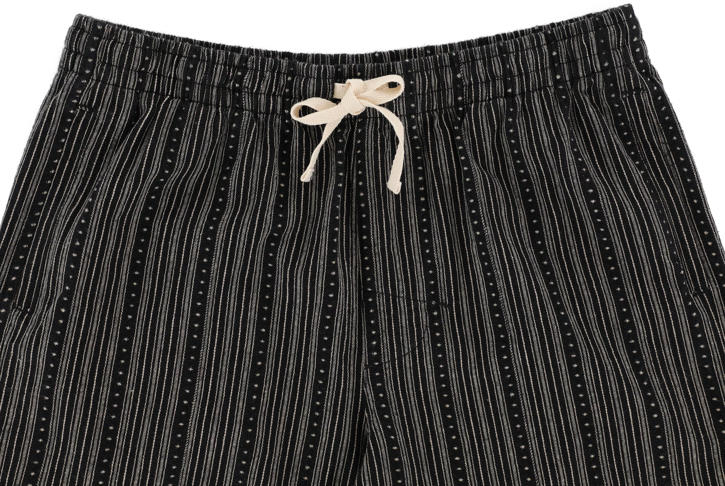 Rhythm Jacquard Linen Jam Shorts - black | Tactics