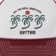Rhythm Trees Trucker Hat - merlot - front detail