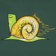 Krooked Flame Snail T-Shirt - forest - front detail