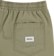 Rhythm Classic Linen Jam Shorts - olive - reverse detail