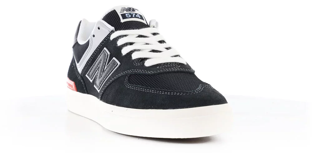 ニューバランス574 New Balance Numeric 574V (WIDE) Skate Shoes - black/grey/red