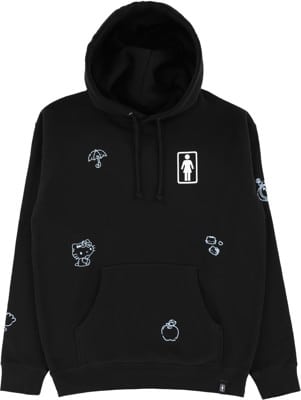 Girl All Over Hello Kitty 50th Anniversary Hoodie - black - view large