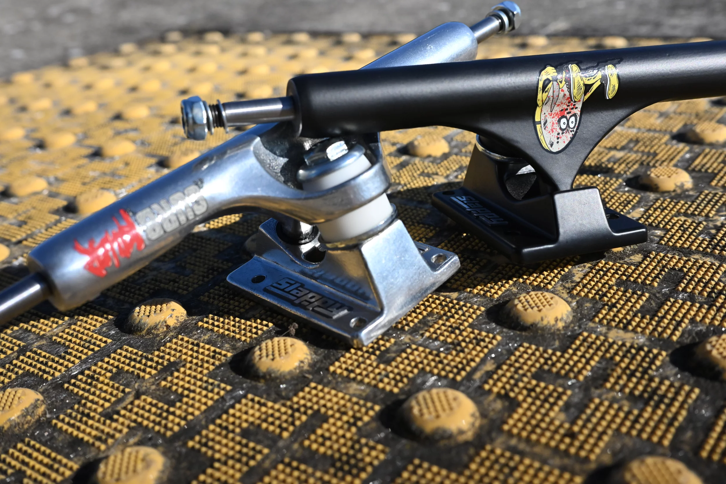 Slappy Curb Killer ST1 Inverted Skateboard Trucks - polished 10.0