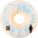 Girl Sanrio Hello Kitty 50th Anniversary Skateboard Wheels - white/blue(99a)