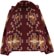 Brixton Arctic Fleece Mock Neck - light cabernet - open