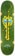 Real Hermann Stene Battle Axe 8.25 Wheel Wells Skateboard Deck - green