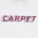 Carpet Misprint Metallic T-Shirt - white/pink - front detail