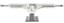 Slappy ST1 Hollow Lights Skateboard Trucks - polished/gun metal 10.0 - reverse