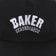 Baker Arch Snapback Hat - black - front detail