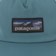 Patagonia Boardshort Label Funfarer Snapback Hat - wetland blue - front detail