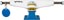 Independent Gonz Pro Stage 4 Skateboard Trucks - flat white/blue 151 - reverse