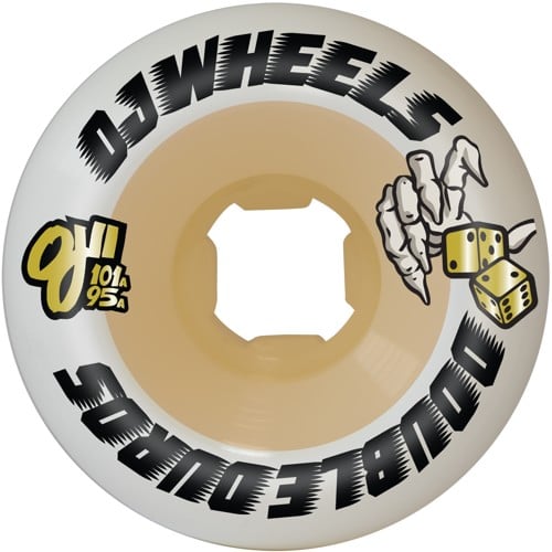 OJ Double Duro Mini Combo Skateboard Wheels - white (101a