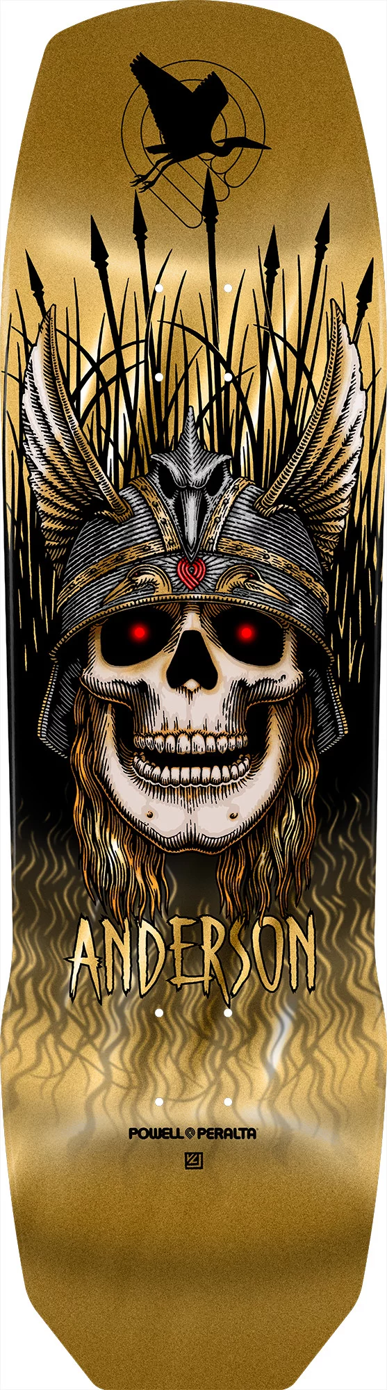 Powell Peralta Andy Anderson Heron Skull 9.13 Skateboard Powell Peralta Andy Anderson Heron Skull 9.13 Skateboard