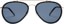 I-Sea Tatum Polarized Sunglasses - black/smoke polarized lens - front