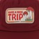 Happy Hour Have A Nice Trip Snapback Hat - cream/red - front detail