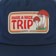 Happy Hour Have A Nice Trip Snapback Hat - cream/navy - front detail
