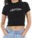 Cherries Wheels Logo Cropped Baby T-Shirt - black - alternate