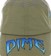 Dime Spider Low Pro Snapback Hat - army green - front detail
