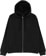 Dime Cursive Zip Hoodie - black