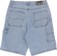 Dime Carpenter Denim Shorts - blue washed - reverse