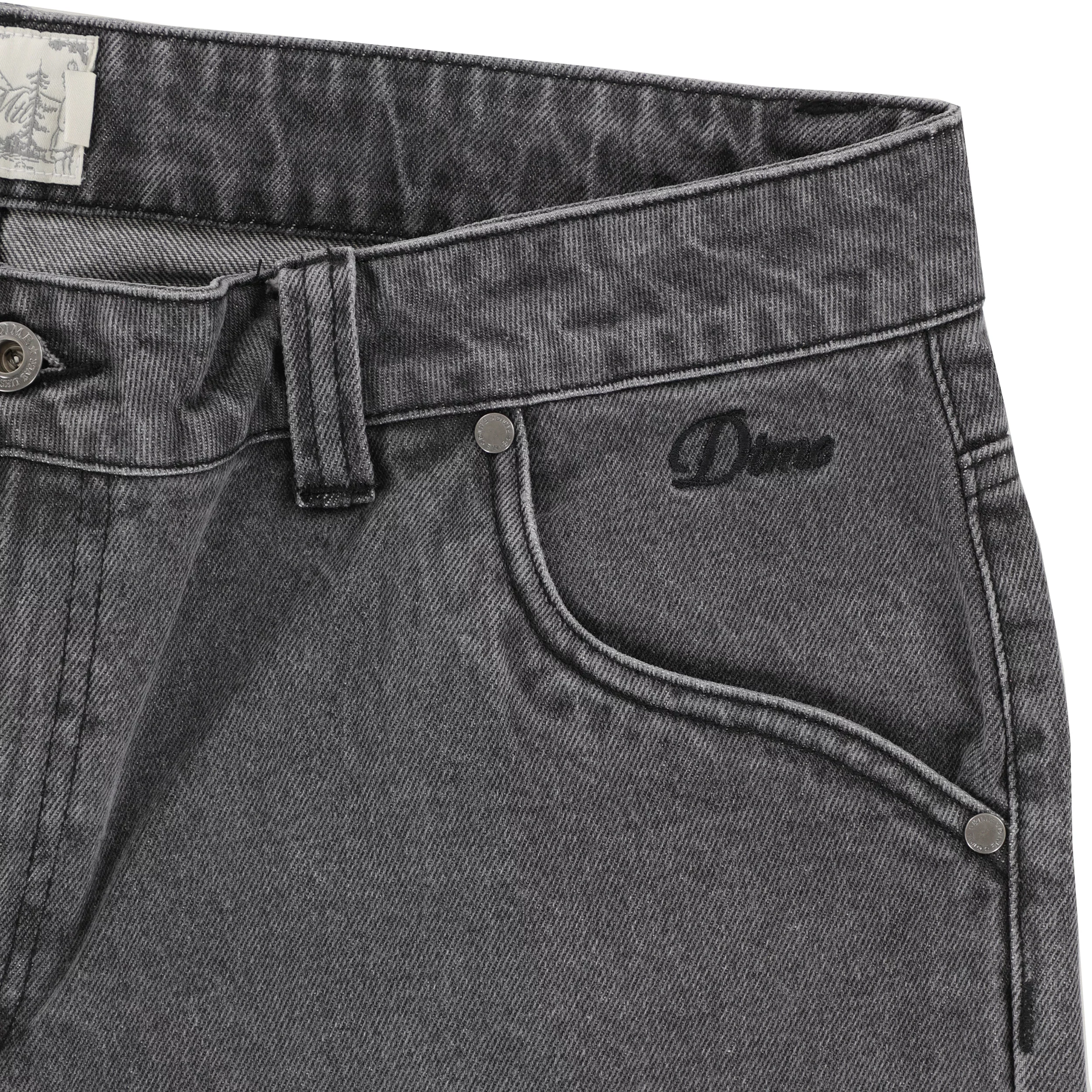 Dime Carpenter Denim Shorts - faded black | Tactics