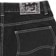 Dime Classic Denim Shorts - black washed - reverse detail