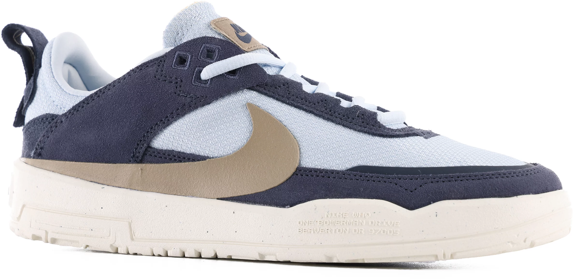 Nike SB Kids SB Day One GS Skate Shoes - thunder blue/khaki  display picture 1